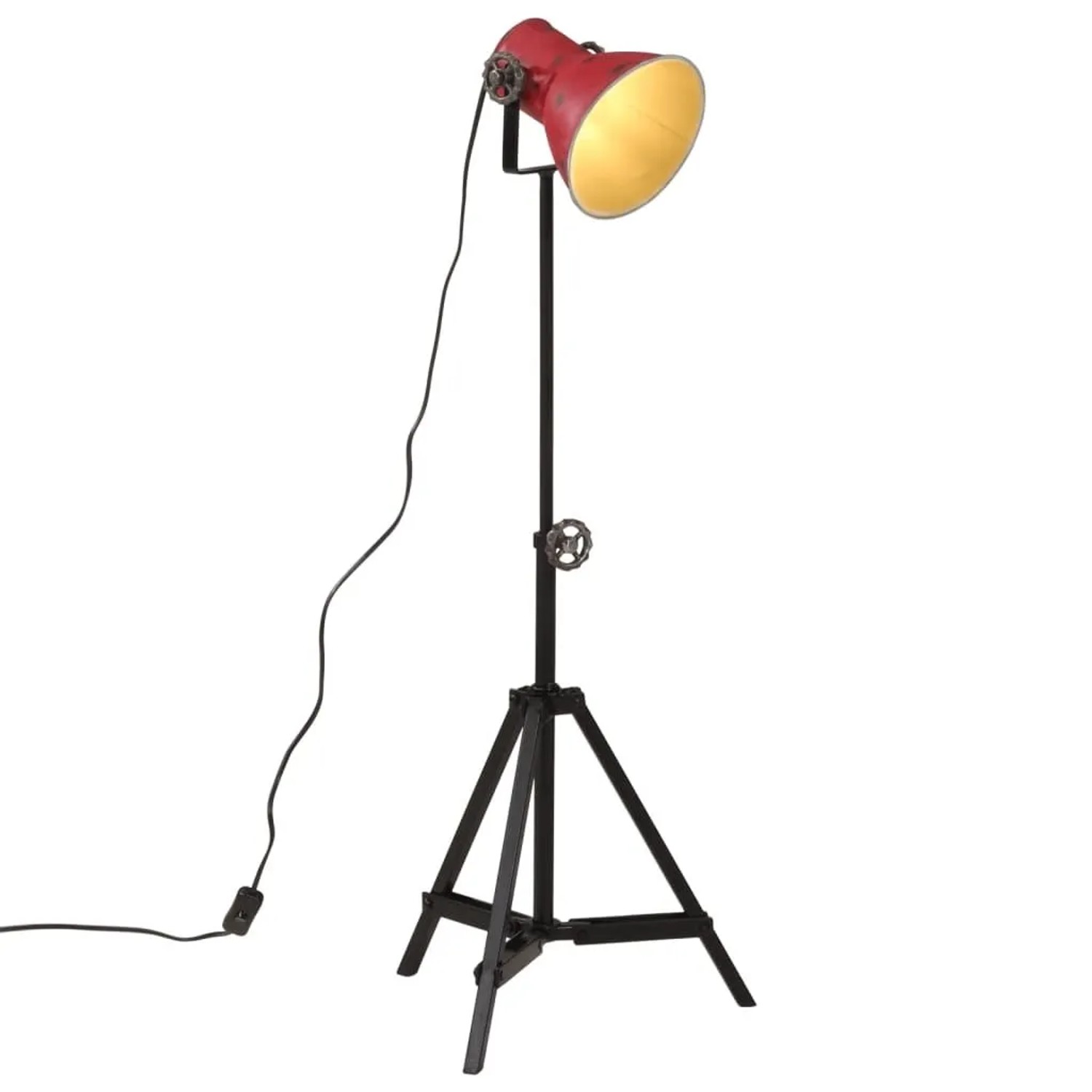 vidaXL Stehleuchte 25 W Rot 35x35x65/95 cm E27 371875