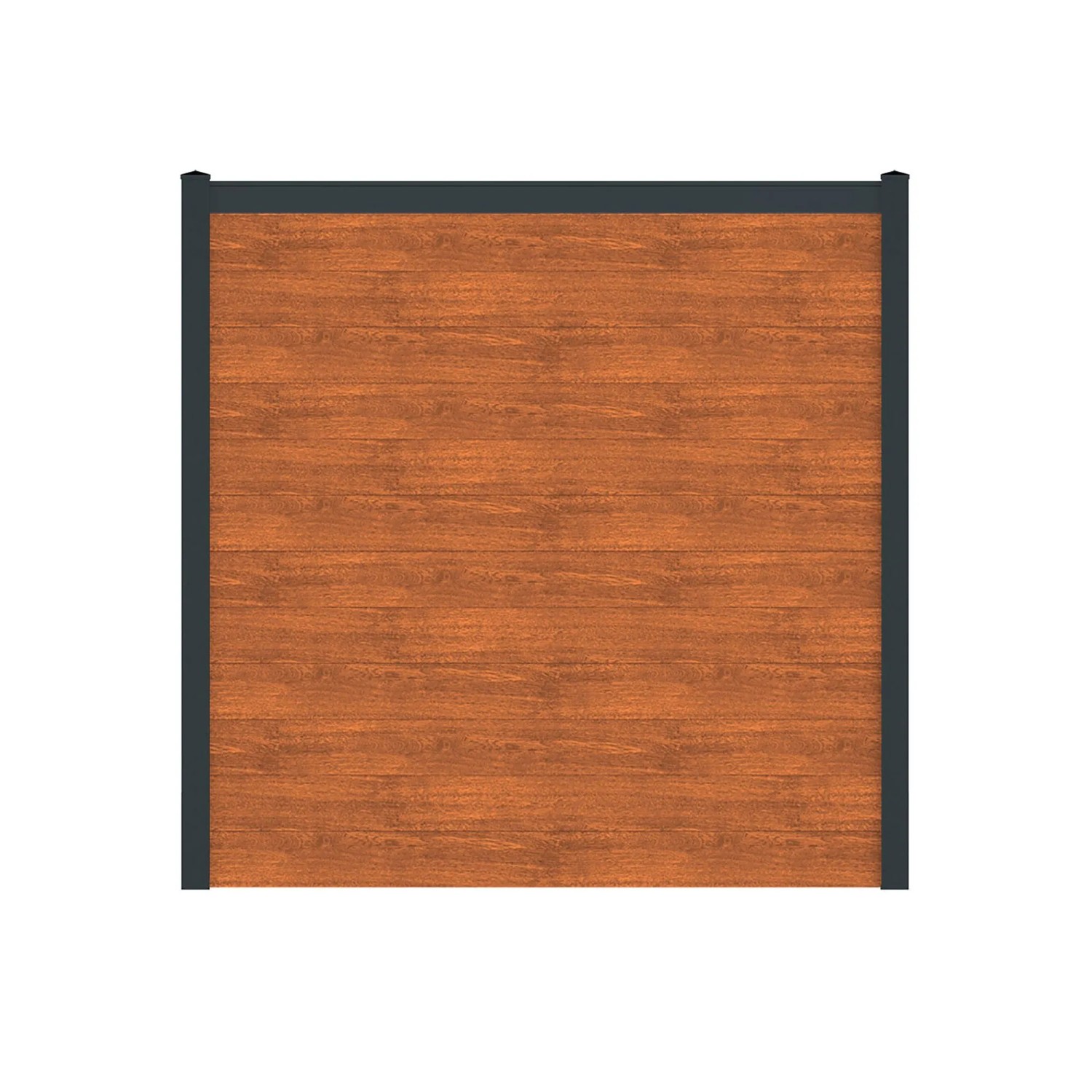 Vidual Sichtschutzzaun Snap 140 zum Aufdübeln 1,8 m x 35,45 m Light Oak