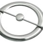 Gardinia Dekoring Edelstahloptik, 18 cm, mit Stab und Magnet zur Fensterdekoration.