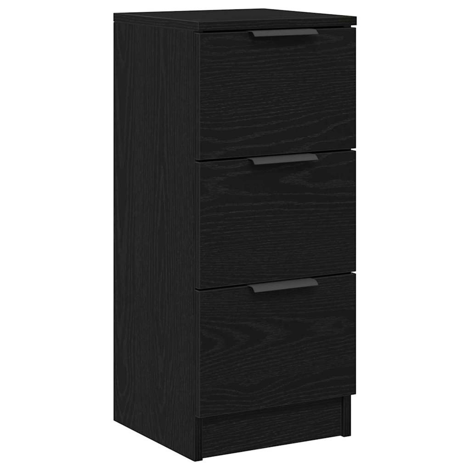 vidaXL Sideboards 2 Stk Schwarz Eichen-Optik 30 x 30 x 70 cm 862775 günstig online kaufen