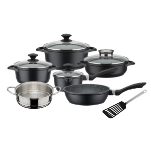 GSW Kochtopf Set Gourmet Granit 10 Teillig