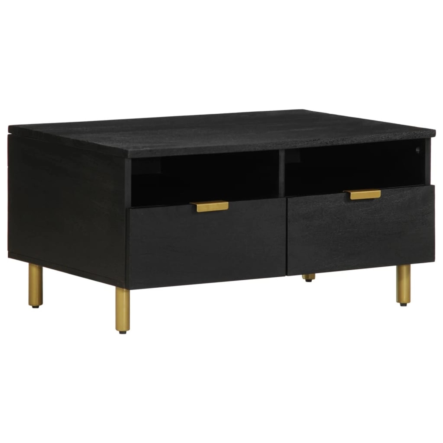 vidaXL Couchtisch Schwarz 80x54x40 cm Holzwerkstoff 4017661 günstig online kaufen