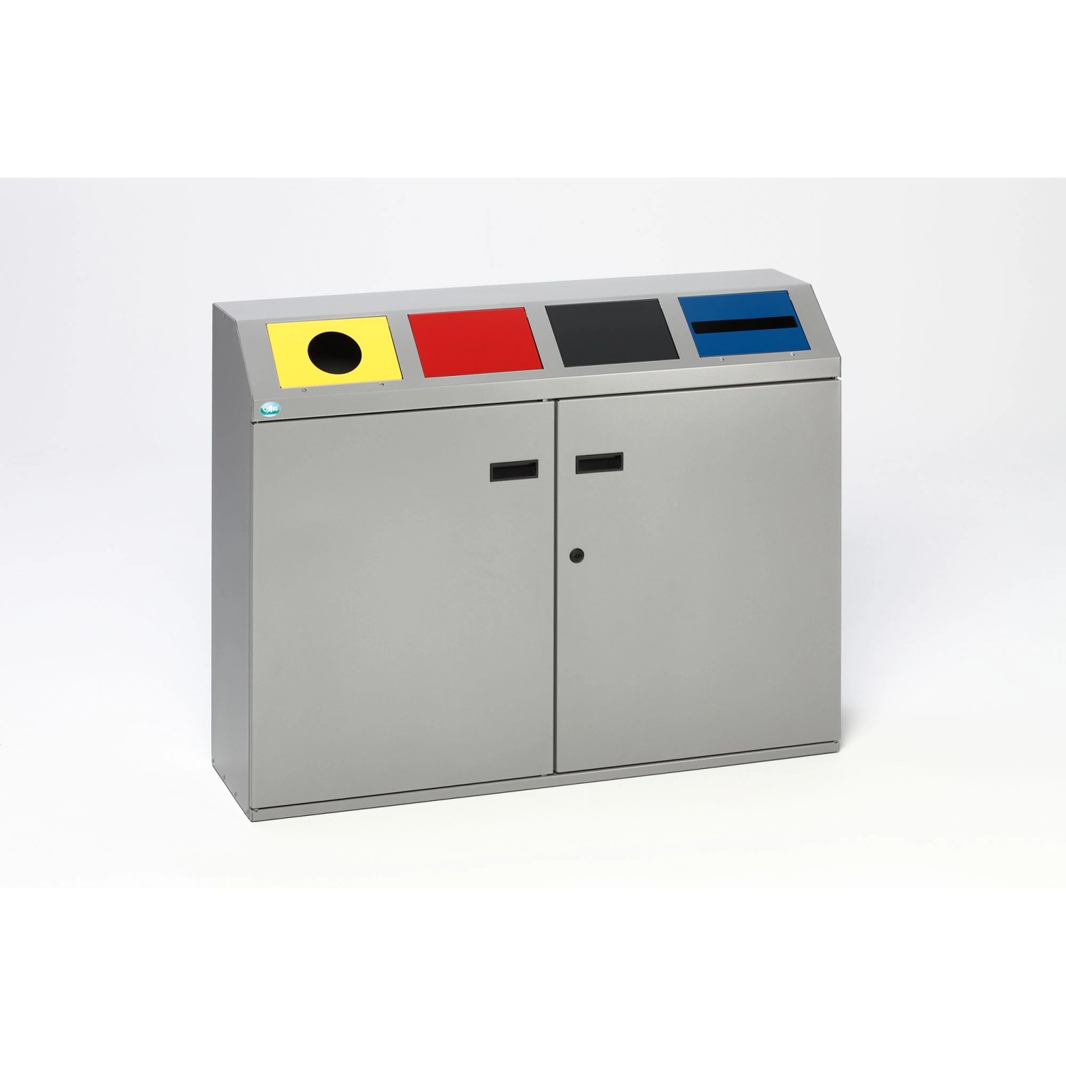 PROREGAL Robustes Wertstoffsortiersystem Eckig 4 Fach 48 Liter Je Behälter günstig online kaufen