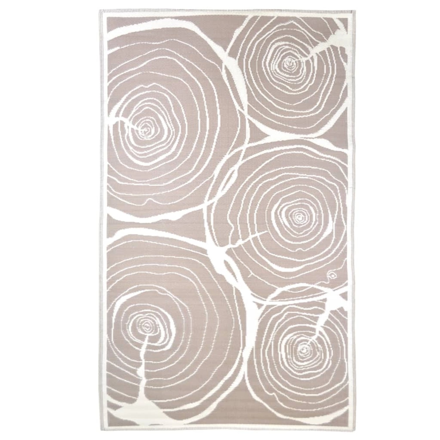 Esschert Design Outdoorteppich 240x150 Cm Jahresringe 658368 günstig online kaufen