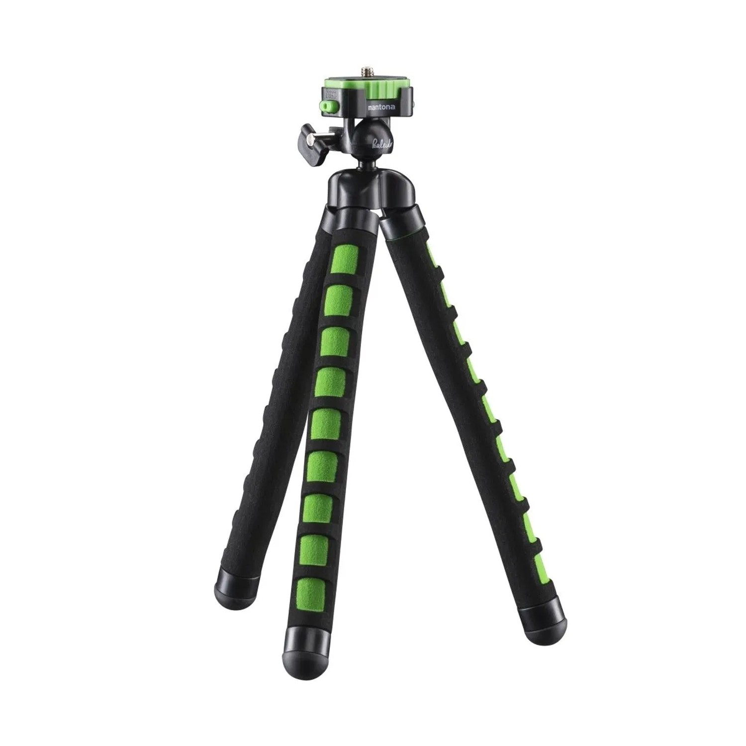 Mantona Kaleido Flex Stativ Lime Green 270X43X43Mm Biegbar Kugelkopf Reisestativ