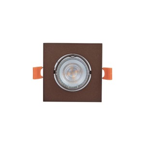 PRIOS Einbaustrahler Fibur 10042579 Modern in Bronze aus Metall 1-flammig GU10 Wohnzimmerleuchte