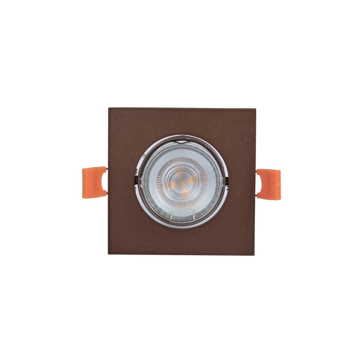 PRIOS Einbaustrahler Fibur 10042579 Modern in Bronze aus Metall 1-flammig G günstig online kaufen