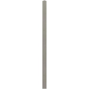 Grauer Sichtschutzzaun-Pfosten mit Diamantkopf, 9x9x200 cm, FSC®-zertifiziert.