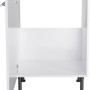 Optifit Spülenunterschrank Rurik986, 60 cm, weiß, mit Tür und Edelstahlgriff.