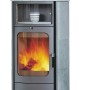 Hark Opera B grande Kaminofen mit Natursteinverkleidung, 5 kW Leistung und Automatik.