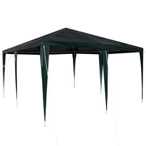 vidaXL Party-Zelt Grün 400 x 400 x 266 cm Polyethylen und Stahl 42003424