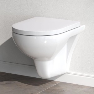 AM.PM Wand WC Tiefspül WC Hit Spülrandlos Hänge WC Toilette CTA1700WH FlashClean