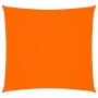 Quadratisches, oranges vidaXL Sonnensegel aus Oxford-Gewebe, 5x5 m, wasserfest und UV-schützend.