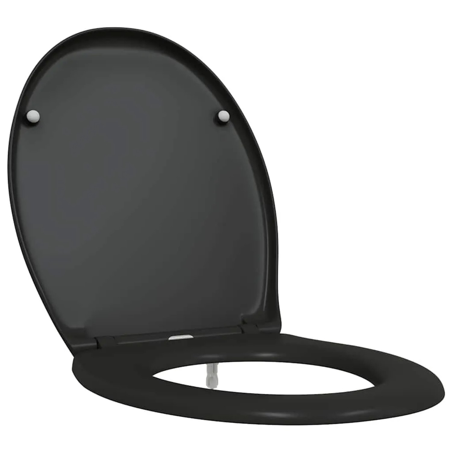 vidaXL Toilettensitz Schwarz 47 x 37 x 4 cm Duroplast 42002348