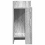 vidaXL Beistelltisch (2 Stk.) in Grau Sonoma mit 2 Ablagen (25,5x27x60 cm).