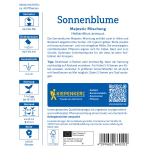 Kiepenkerl Saatgut Sonnenblume Majestic Mischung
