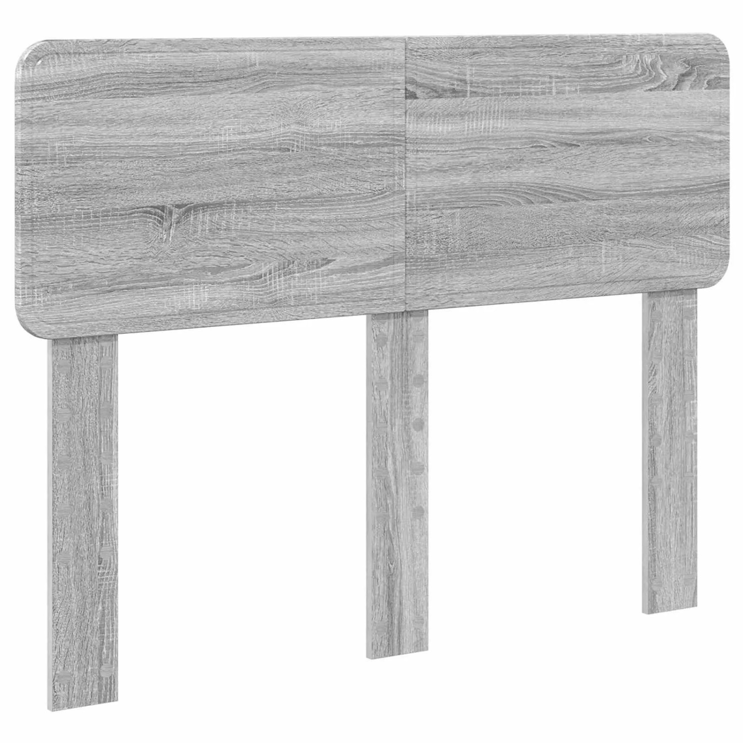 vidaXL Kopfteil mit Kopfteil Graues Sonoma 135 cm Holzwerkstoff 888557