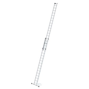 PROREGAL Sprossen-Seilzugleiter, 2-teilig, mit Traverse, 2x18 Sprossen, aus Aluminium.