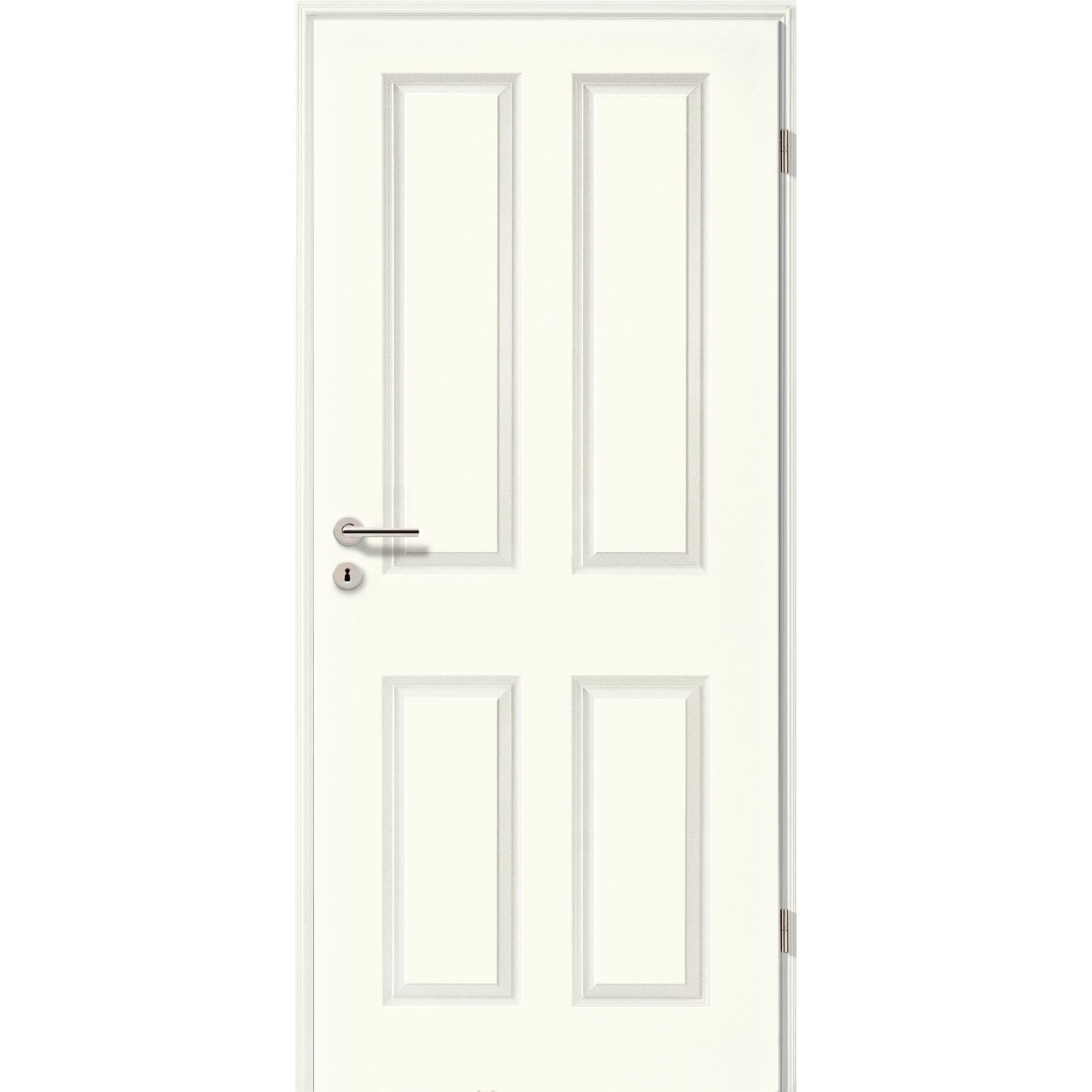 Zimmertür Brillant Classic 4004 ähnl. RAL9016 Vollspan 61 cm x 198,5 cm Re