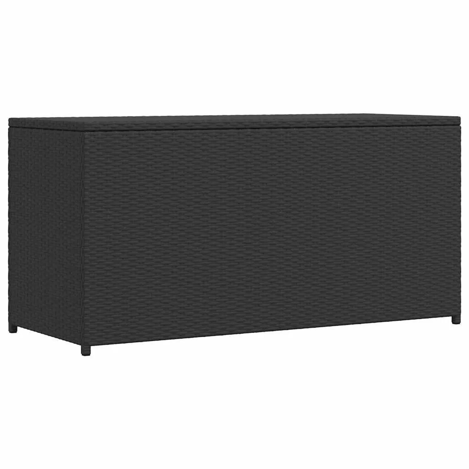 vidaXL Garten-Auflagenbox Schwarz 120x50x60 cm Poly Rattan 42498