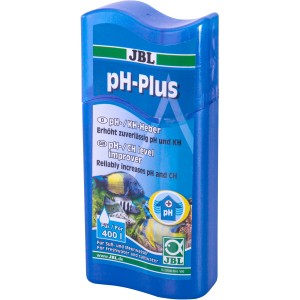 JBL Aquarium Wasseraufbereiter pH-/KH-Plus 100ml, blaue Flasche. Für Süß- und Meerwasser.