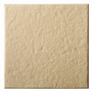 Kann Terrassenplatte Sincera Creme, 40x40 cm, Beton, strukturierte Oberfläche.