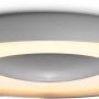 Silberne Philips Hue White Ambiance Still Deckenleuchte mit Dimmer und warmweißem Licht.