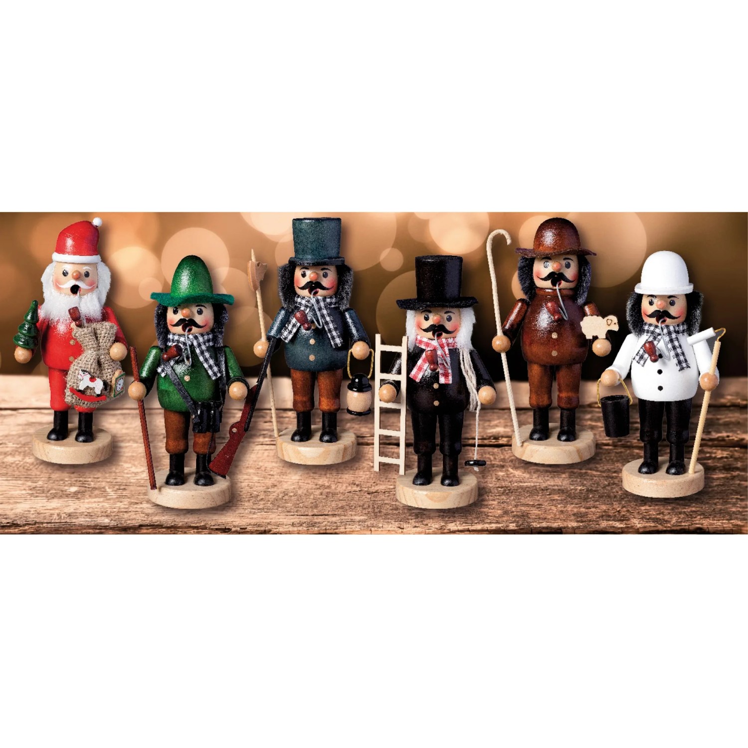 HGD Räucherfiguren verschiedene Motive Höhe ca. 19,5 cm sortiert