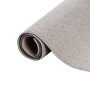 Gerollter Snapstyle Natur Teppich Wolle Berber in Grau, 80x400cm.