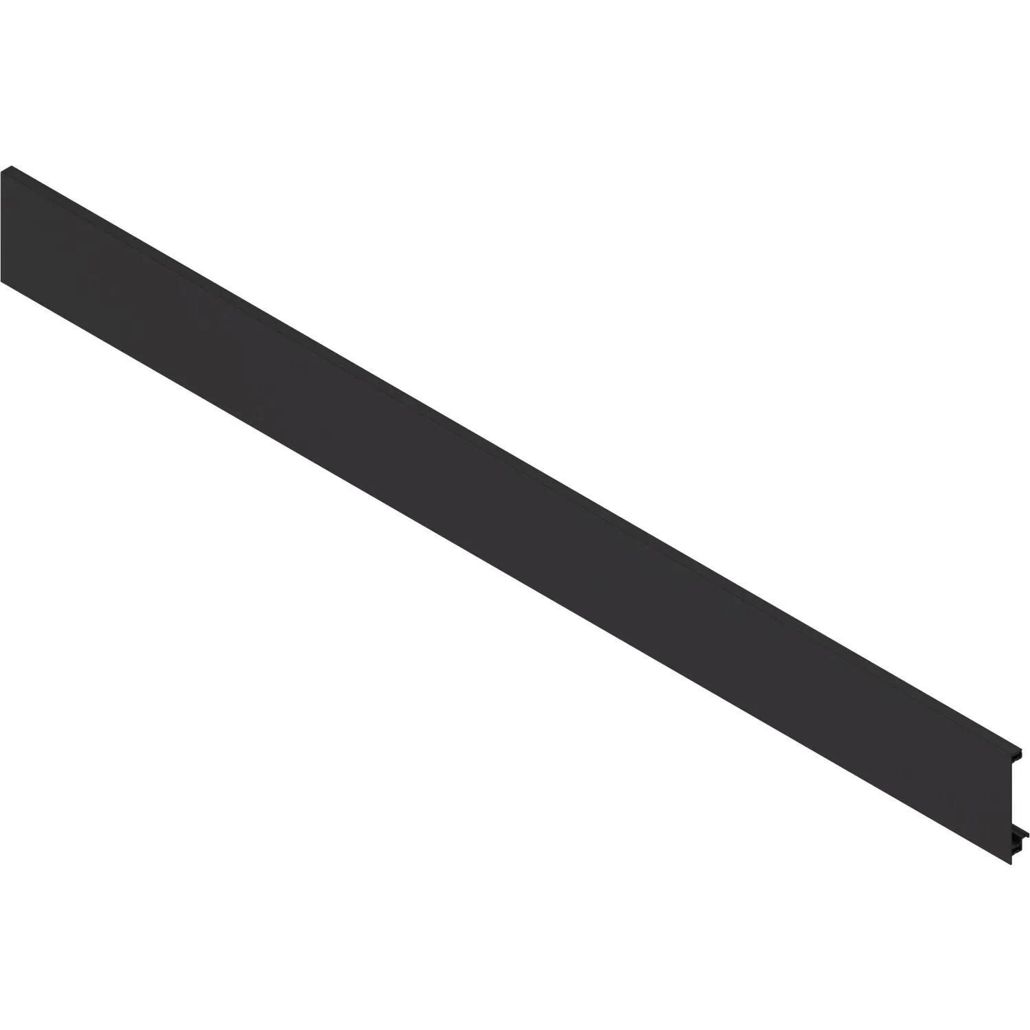 Blum Vorderstück Legrabox ohne Nut Aluminium Carbonschwarz Matt Länge 1.043 mm