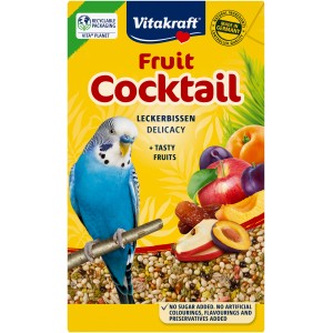 Vitakraft Frutti Cocktail für Sittiche, 200g: Ergänzungsfutter mit Früchten und Getreide.