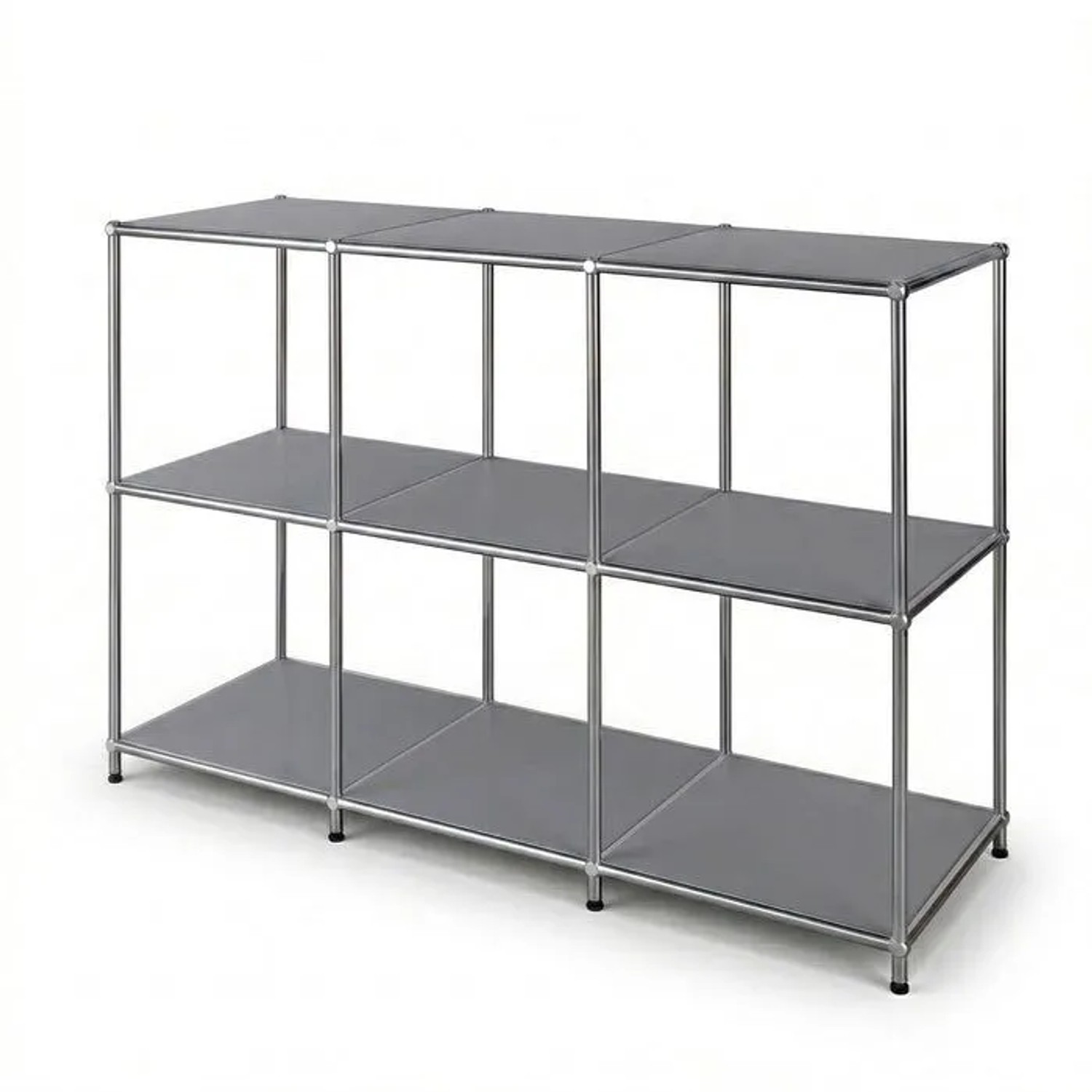 Floordirekt Metallregal Concept Epure MK-018 Standregal Sideboard 116 x 40 x 82 cm Grau