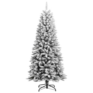 Beschneiter, künstlicher Weihnachtsbaum, 150 cm hoch, mit Stahlständer.
