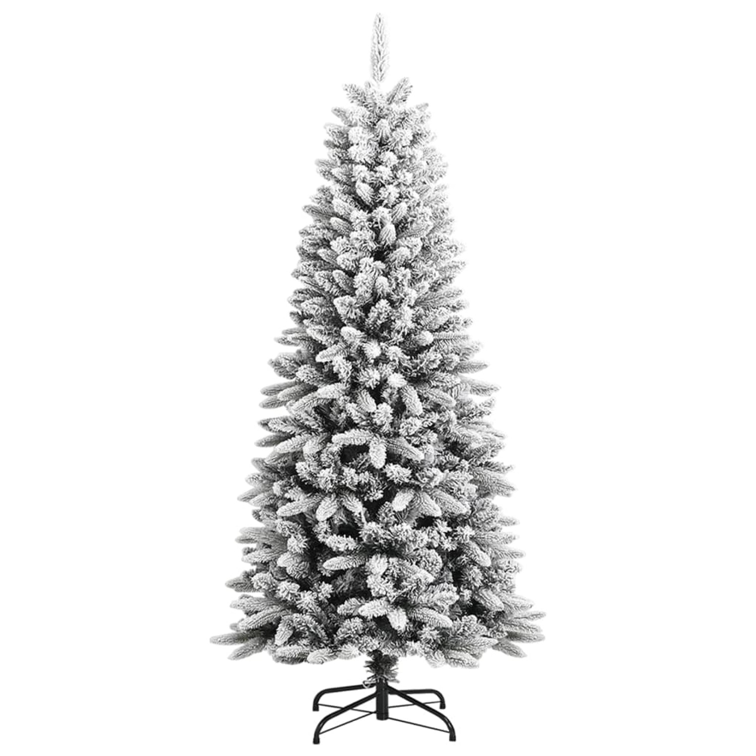 vidaXL Künstlicher Weihnachtsbaum Beschneit 150 cm PVC PE