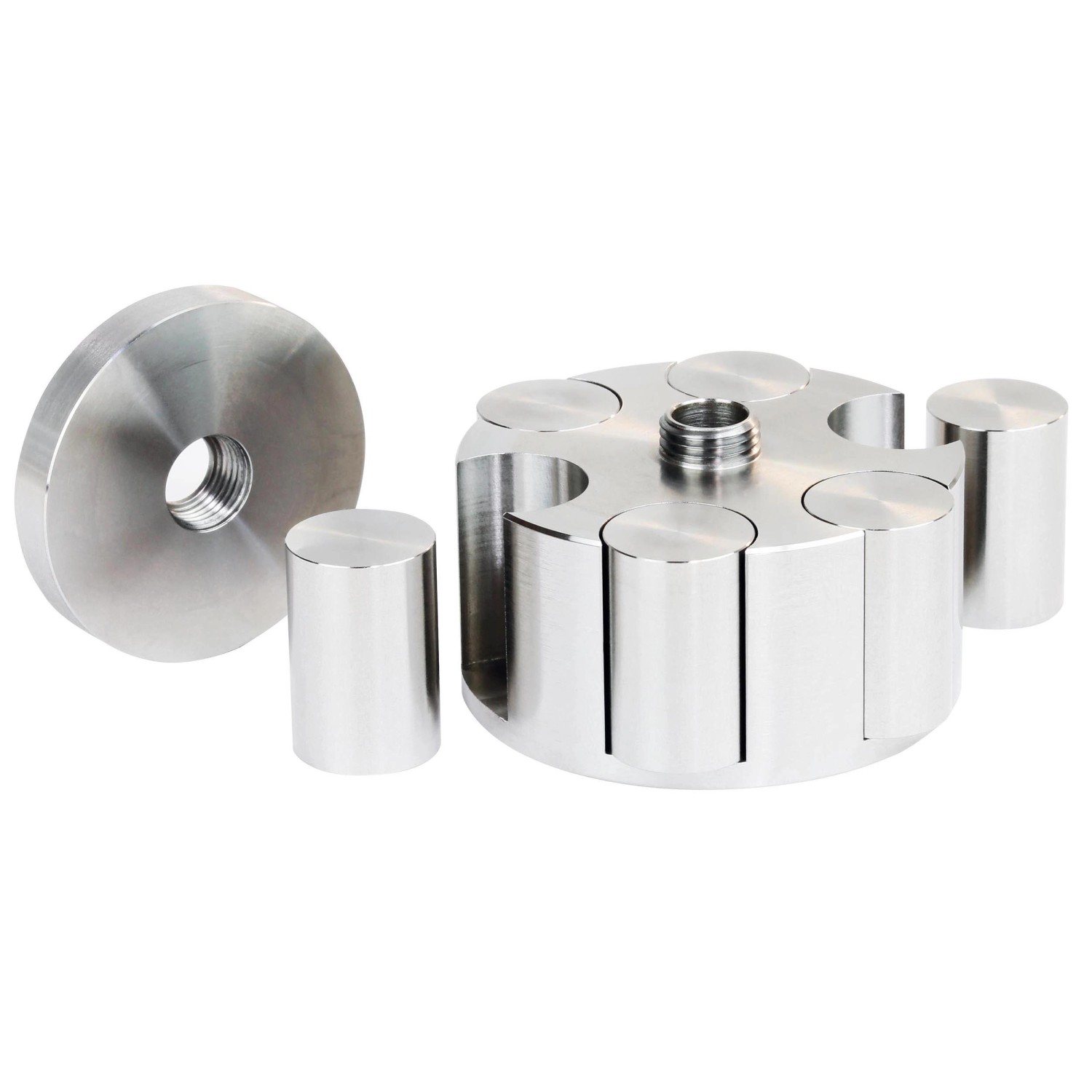 Dynavox PST450 Plattenspieler Auflagegewicht aus Edelstahl, einstellbar für optimalen Klang.