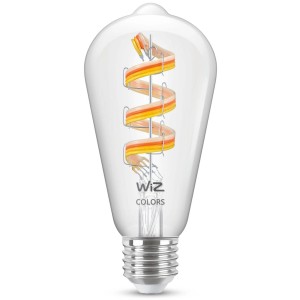 WIZ E27 LED-Lampe ST64, 6,3W, mit farbigem Filament. Smarte Glühbirne für stimmungsvolles Licht.