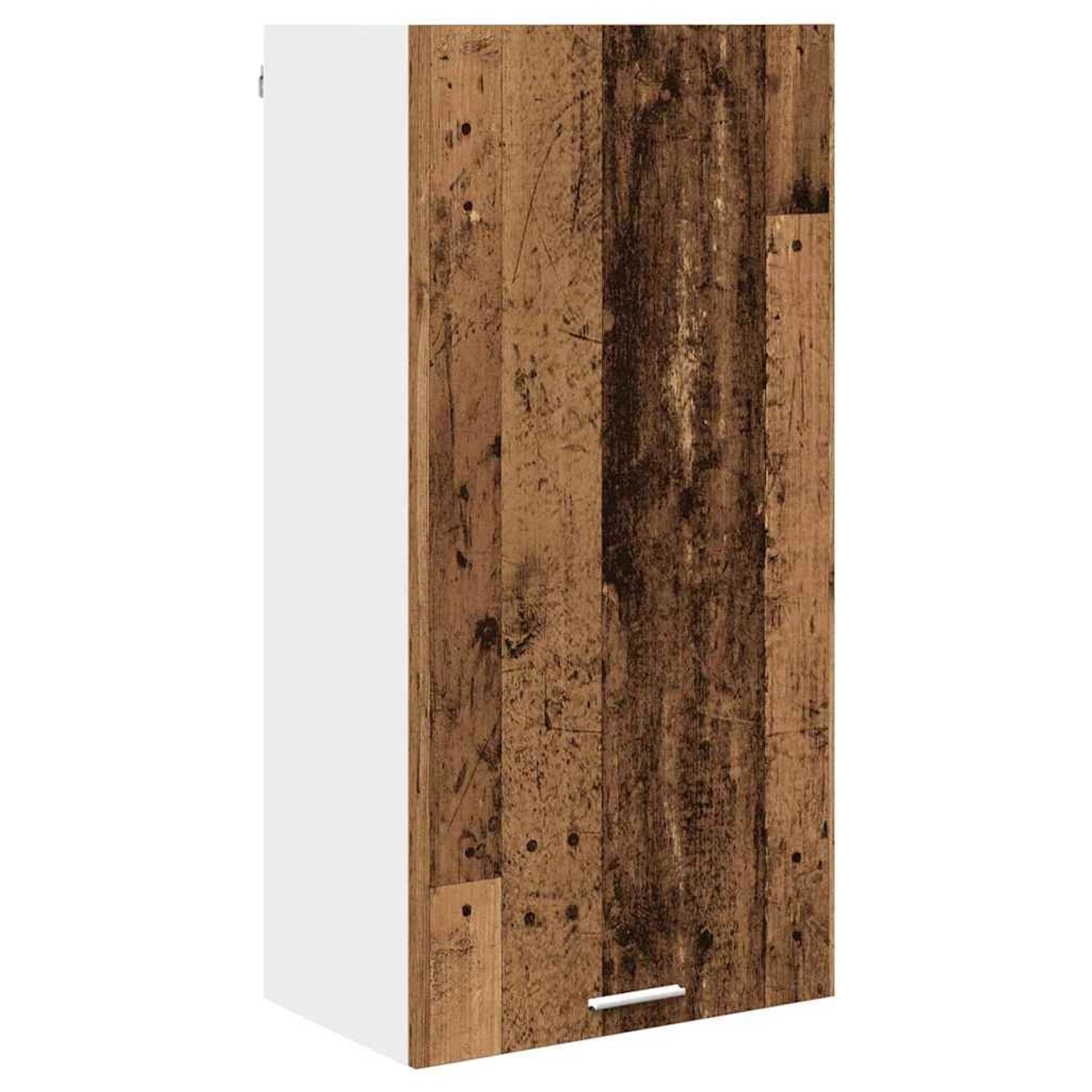 vidaXL Hängeschrank mit Tür Riga Altes Holz und Weiß 50 x 31 x 100 cm 884352