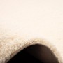 Detailansicht: Cremefarbener, runder Snapstyle Hochflor Shaggy Teppich Palace, 160x160cm.
