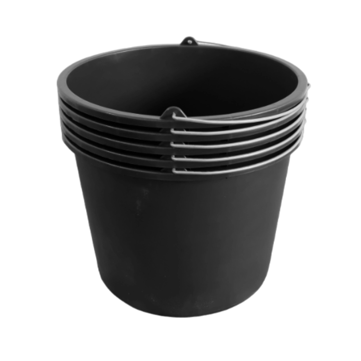 ViD 5 Stück Betoneimer 20 Liter Ø37 x 28 cm