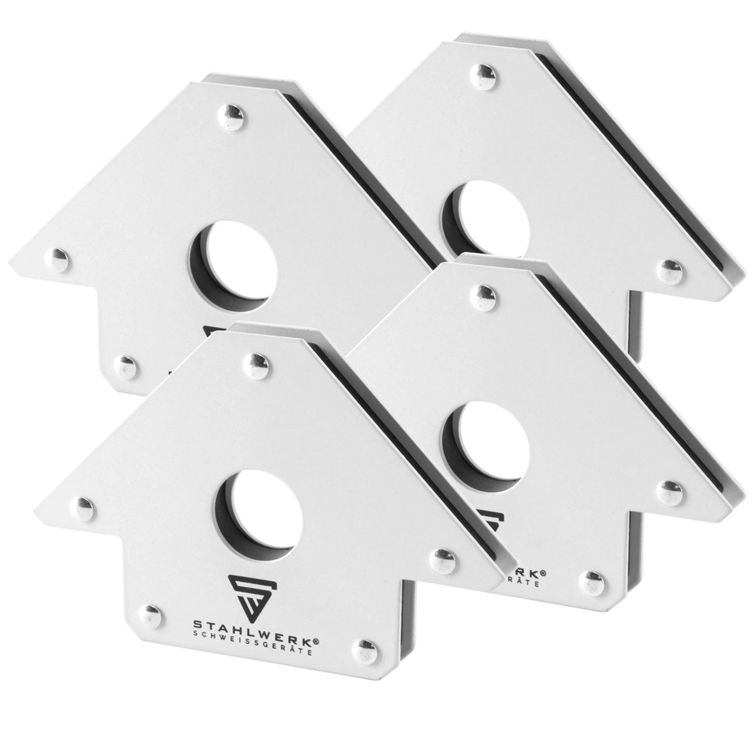 Image of STAHLWERK Magnet-Schweißwinkel 22,6 Kg, 50 Lb mit Starker Haftkraft 4er Set