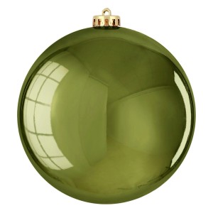 Weihnachtskugel, dunkelgrün, Ø 15cm von House of Seasons. Christbaumkugel aus Polystyrol.