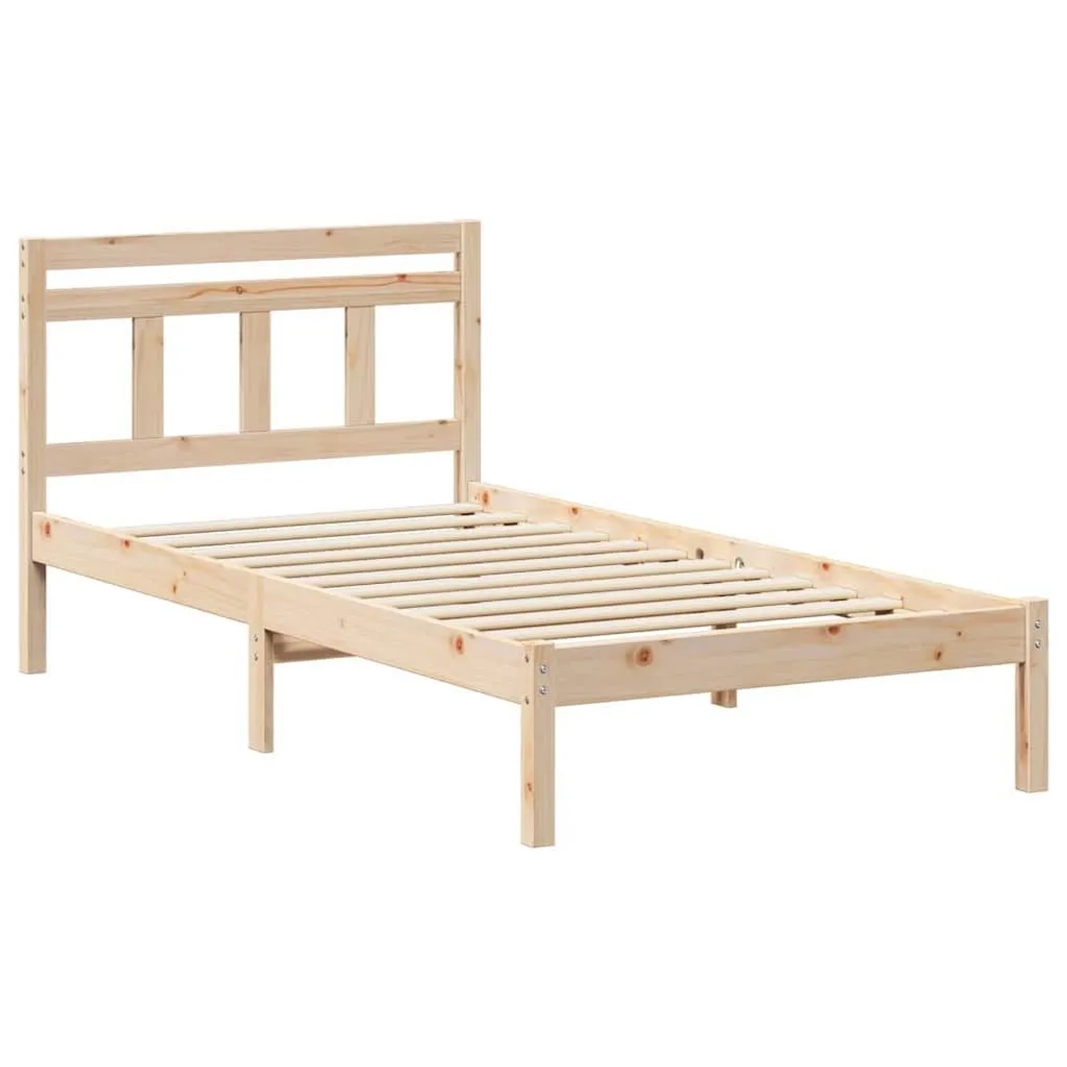 vidaXL Bettrahmen Braun 80 x 200 cm Massives Kiefernholz 872344