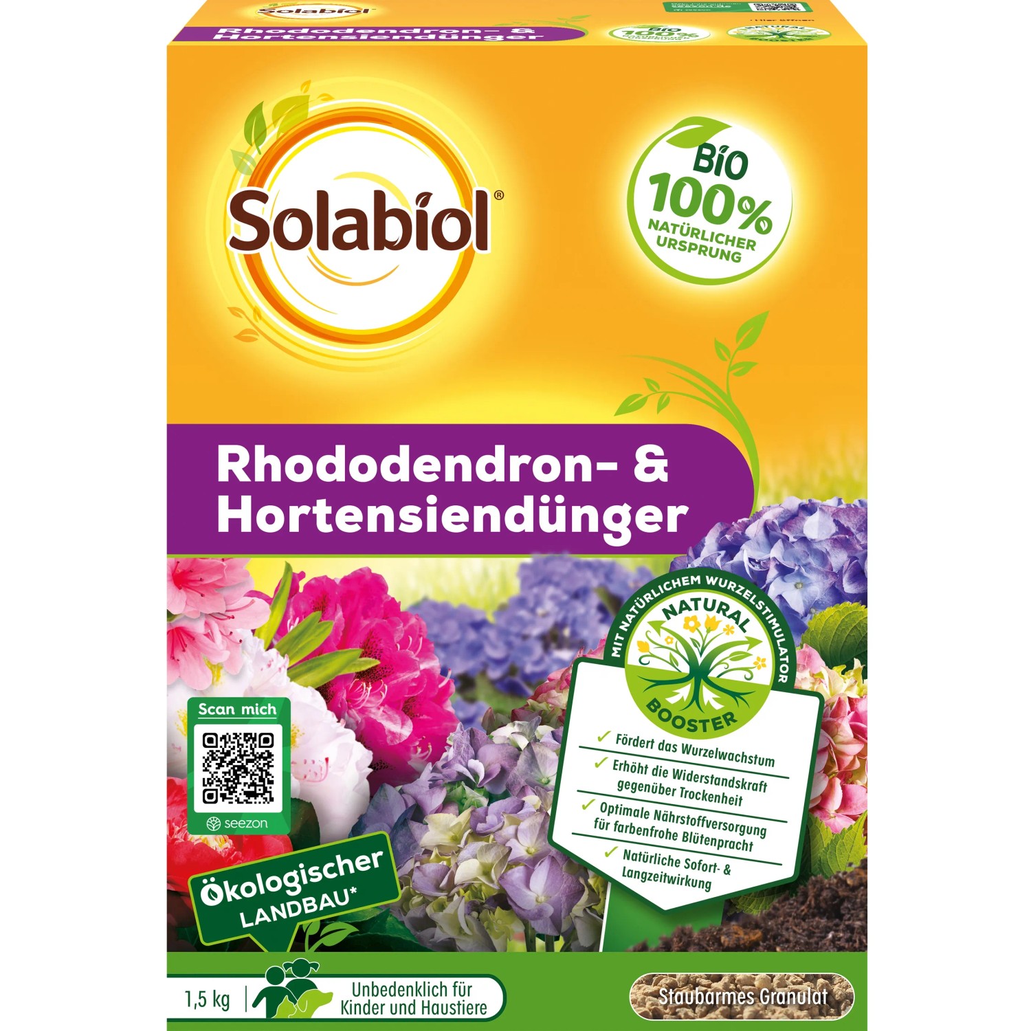 Solabiol Hortensiendnger Bio Langzeitdnger fr Rhododendron 1,5 kg kaufen  bei OBI