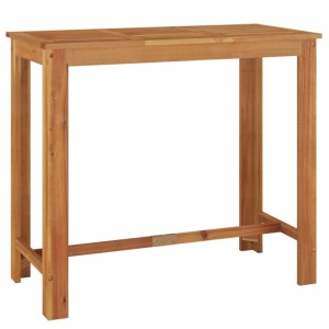 Garten-Bartisch aus Akazienholz, 120x60x105 cm. Ideal für Garten und Terrasse.