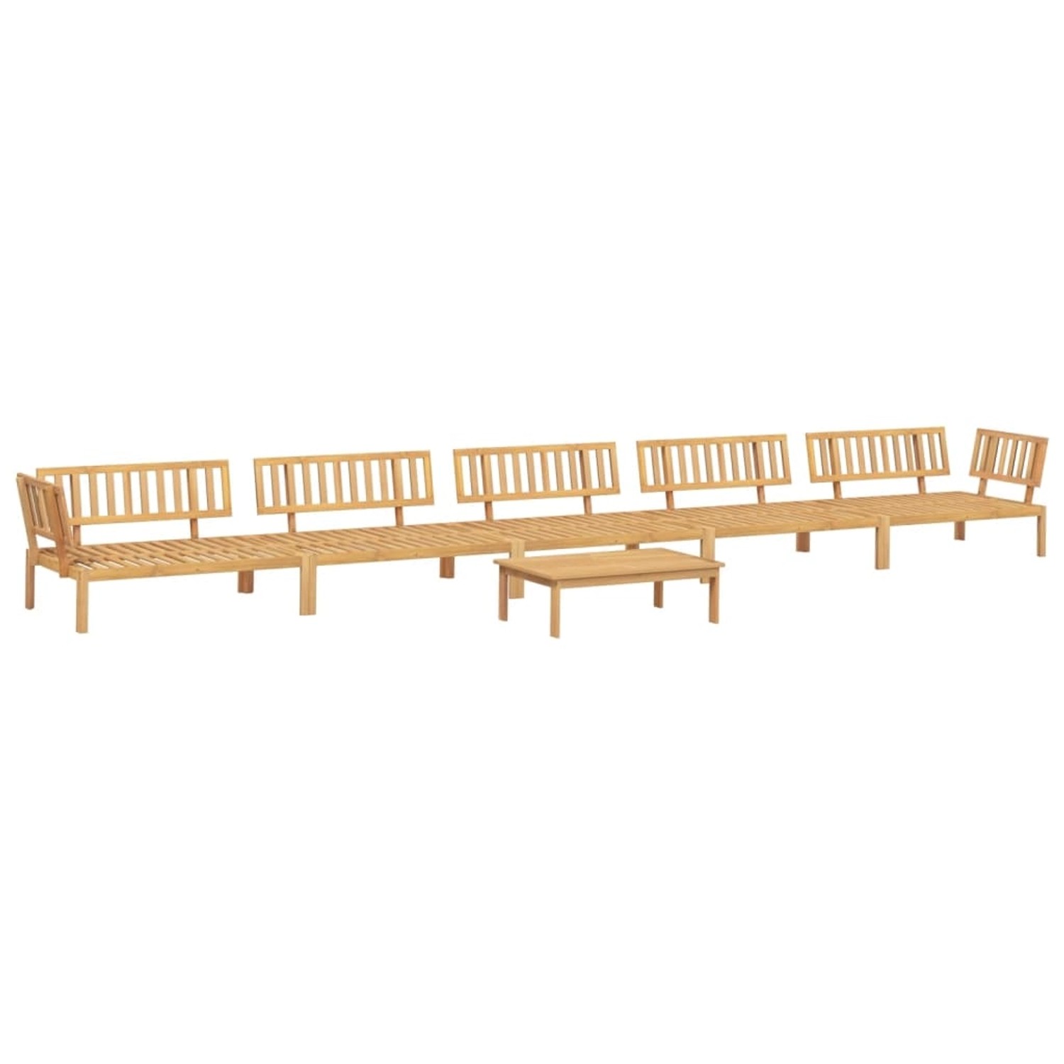 vidaXL 6-tlg. Garten-Sofagarnitur aus Paletten Massivholz Akazie günstig online kaufen