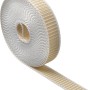 Beiger Schellenberg Rollladengurt Maxi, 23 mm breit, 6 m lang, aufgerollt.