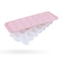 Bestgoodies Eiswürfelform, rosa, 4er Set. Küchenhelfer mit Deckel für 14 Eiswürfel.