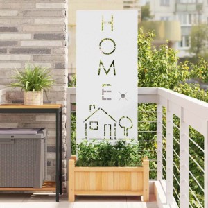 vidaXL Garten Sichtschutz-Leinwand Weiß 50 x 140 cm 876337