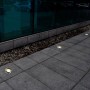 vidaXL Bodeneinbaustrahler Außen 12 Stk Rund 160436_2