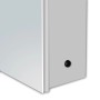 Detailaufnahme: DSK Spiegelschrank Aluminio Vegas, alufarben, 70 cm breit.
